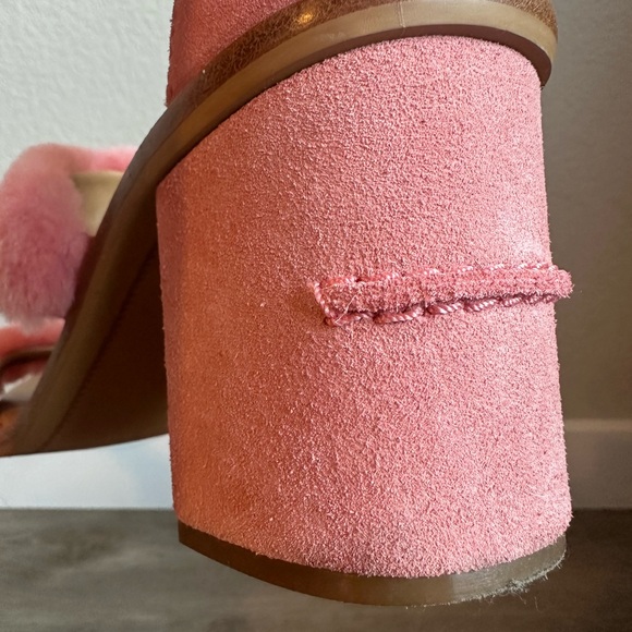 UGG Del Rey Fluff Heel in Pink - Picture 10 of 11